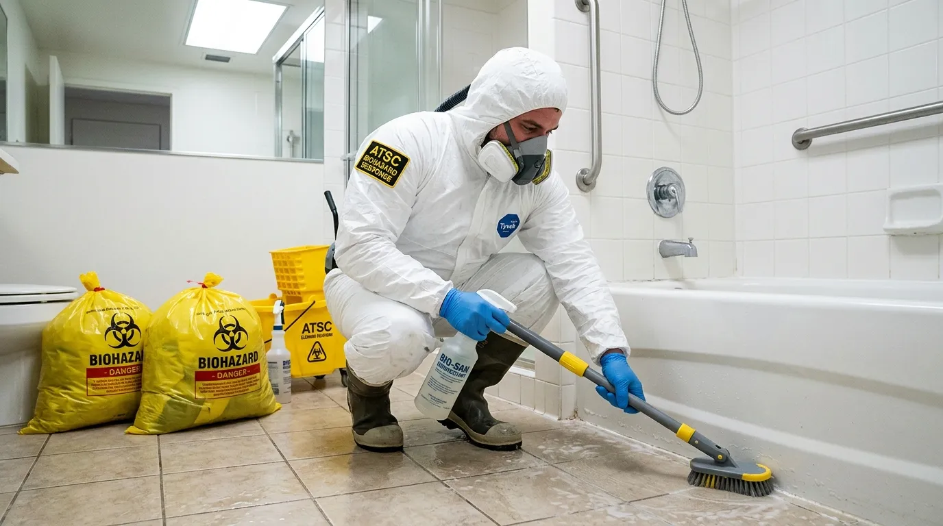 Decontamination equipment deployed for Blood Cleanup in Rosemead